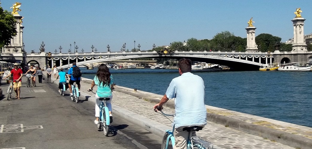 blue fox travel paris bike tour