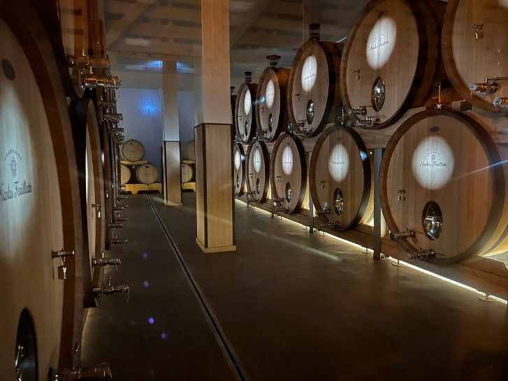 Giant Oak Barrels of Nicolas Feuillatte