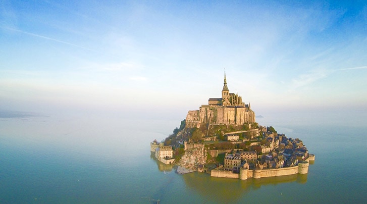 Mont Saint-Michel at high tide